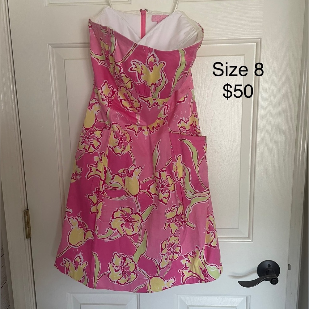 EUC Lilly Pulitzer Strapless Dress - Picture 1 of 1